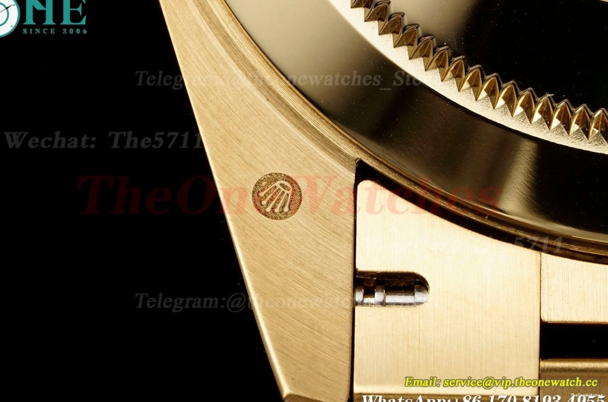 JDF (Gain Black 228238 YG DayDate VR3255 Dial V4 Textured 40mm YG Weight) 1204